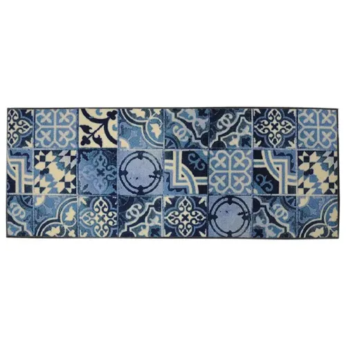 Alfombra de cocina Baldosas Azul