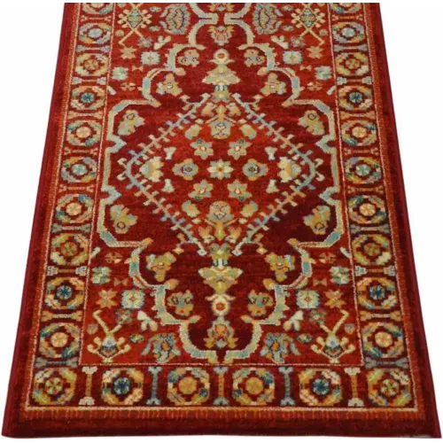 Alfombra Pasillo Native 200 Greca Rojo