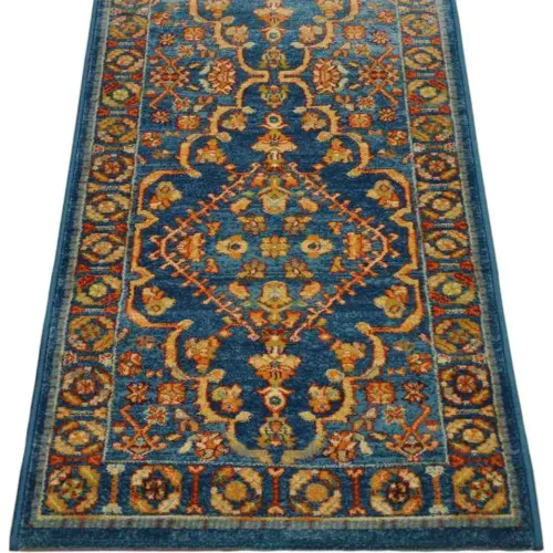 Alfombra Pasillo Native 200 Greca Azul