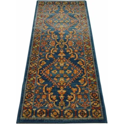 Alfombra Pasillo Native 200 Greca Azul
