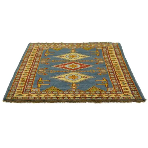 Alfombra de Lana Pashmina Azul