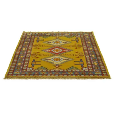 Alfombra de Lana Pashmina Amarilla