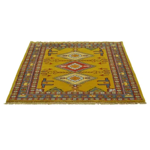 Alfombra de Lana Pashmina Amarilla