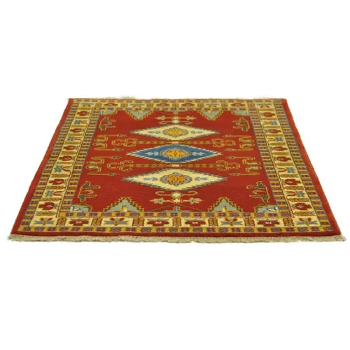 Alfombra de Lana Pashmina Roja