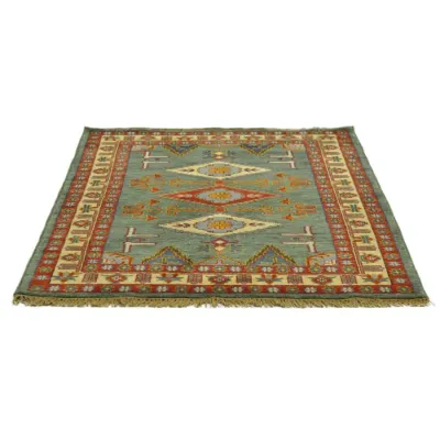 Alfombra de Lana Pashmina Verde