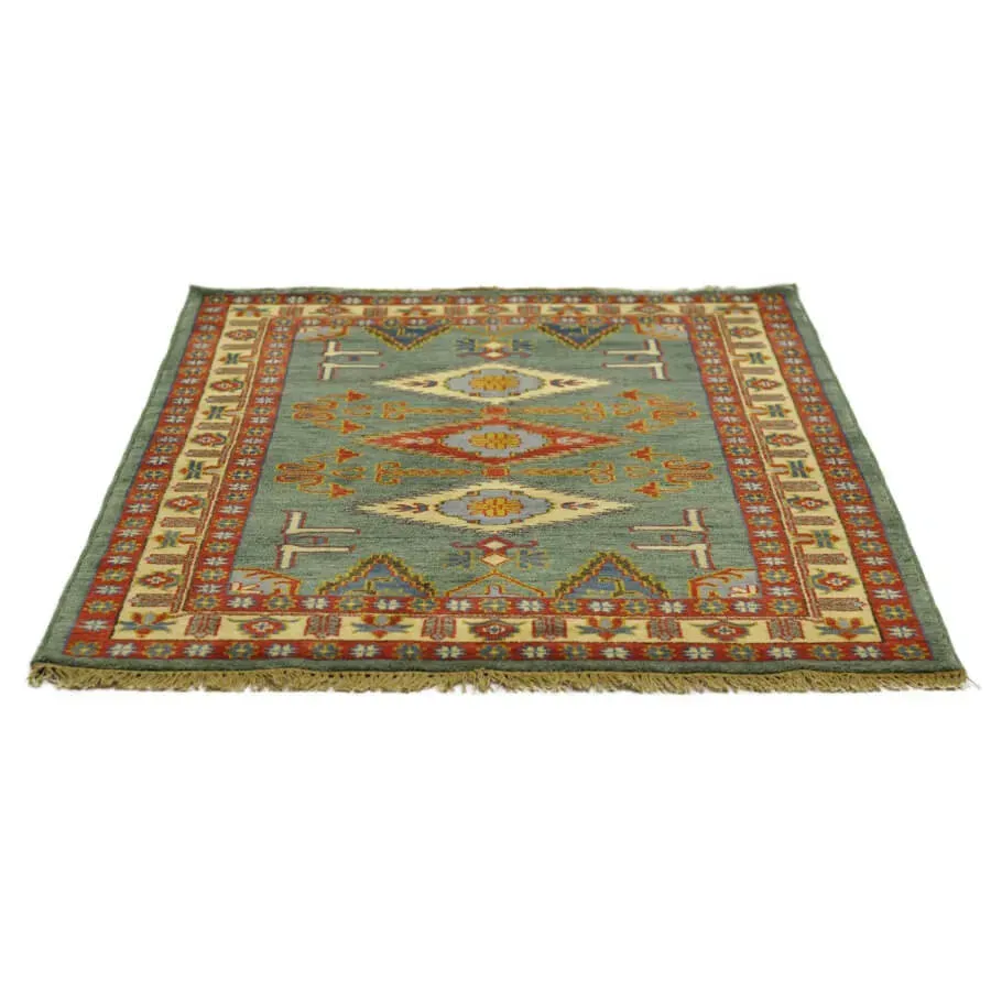 Alfombra de Lana Pashmina Verde