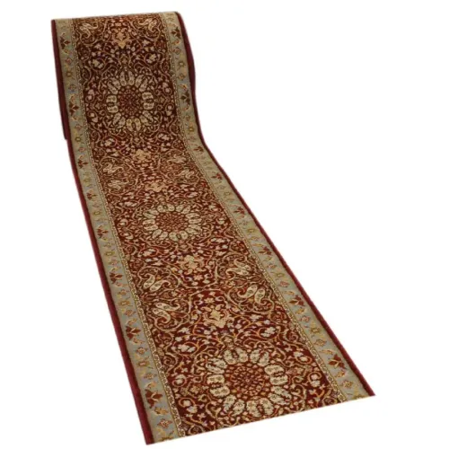 Alfombra pasillo Kashan Roja