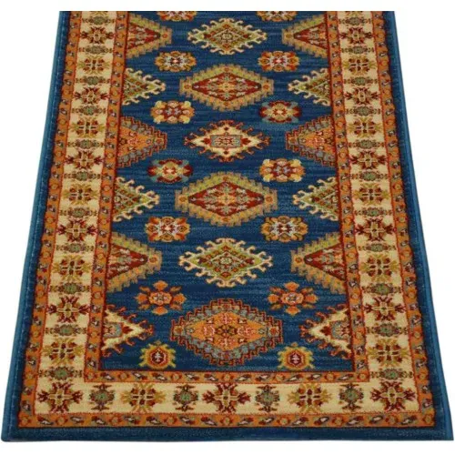 Alfombra Pasillo Native 198 Greca Azul