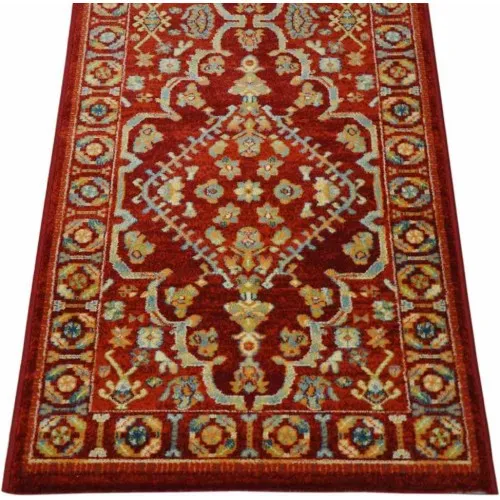 Alfombra Pasillo Native 200 Greca Rojo