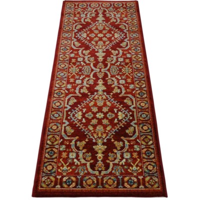Alfombra Pasillo Native 200 Greca Rojo