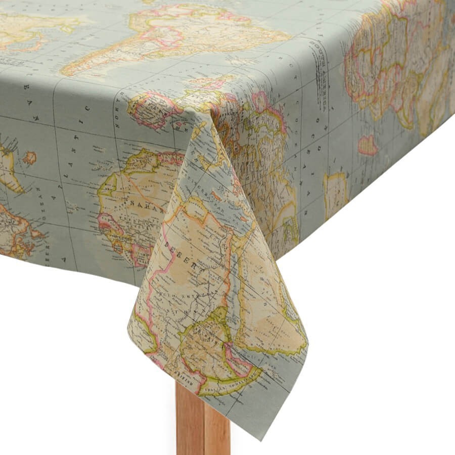 Mantel al corte Mapamundi