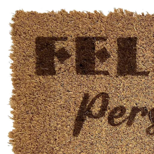 Felpudo de coco laser personalizado