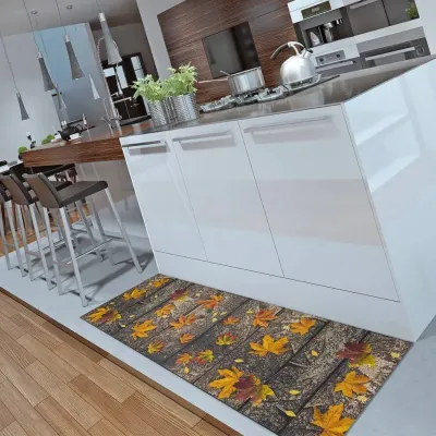 Alfombra de cocina Hojas