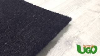 Felpudo de coco negro